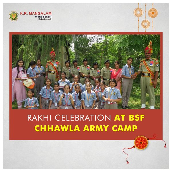 raksha bandhan at bsf chhawla army camp