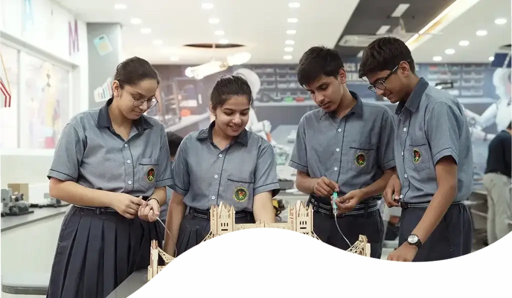 students in science technology ar vr